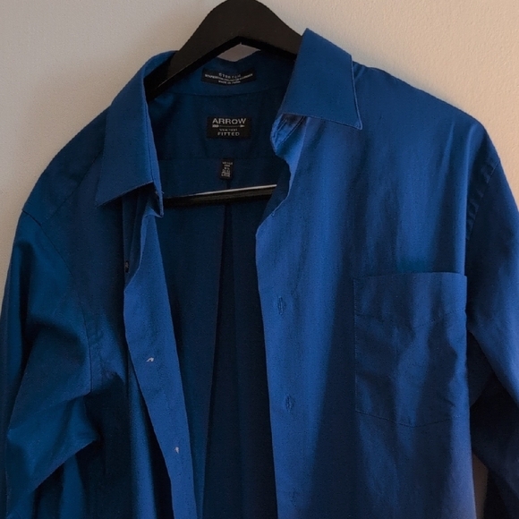Arrow Other - Arrow Men's Dress Shirt - Blue